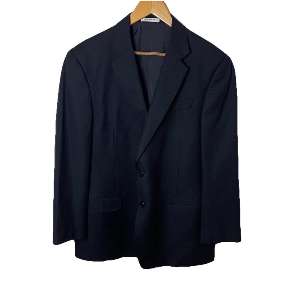 Armani Collezioni Navy Blue G Line Mens Blazer Sport Coat Suit Jacket Wool 44